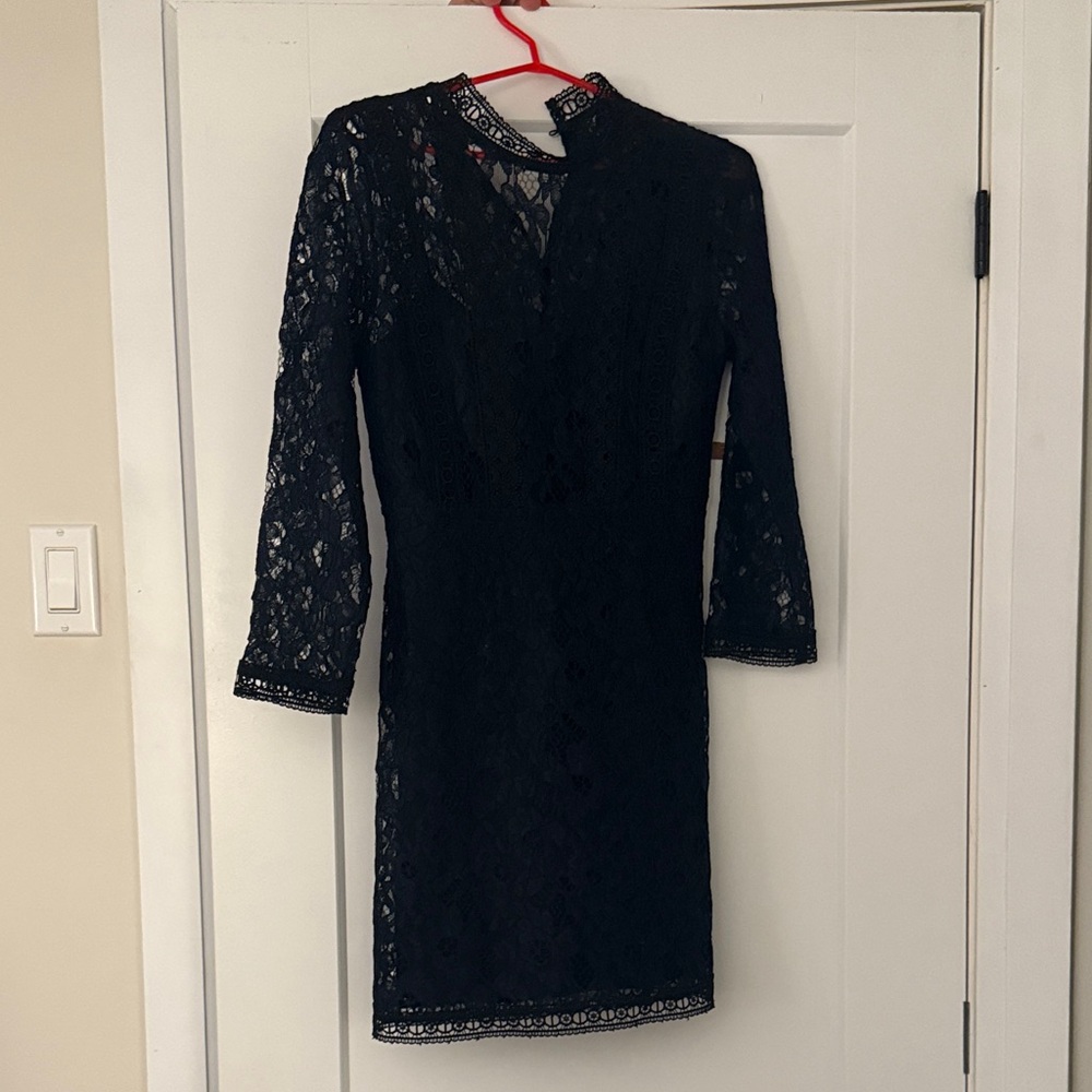 Elegant Black Lace Dress